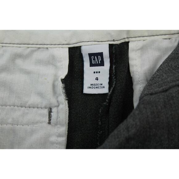 Gap Tweed Chino Shorts Sz 4 Cuffed Travel Casual Modern Neutral - Picture 3 of 3